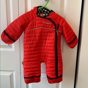 Columbia snow suit. 0-3 months.